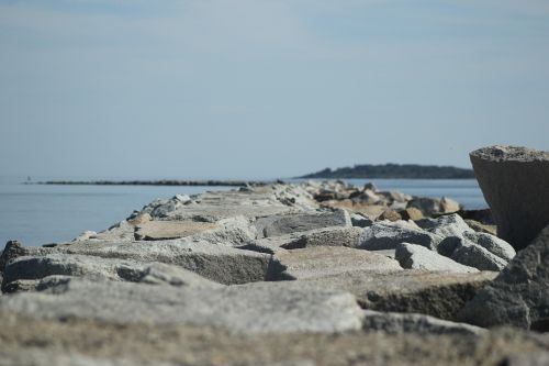 rocks maine ocean