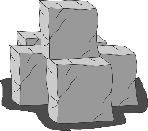 rocks marble blocks