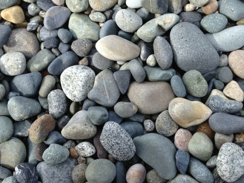 rocks pebbles coastline