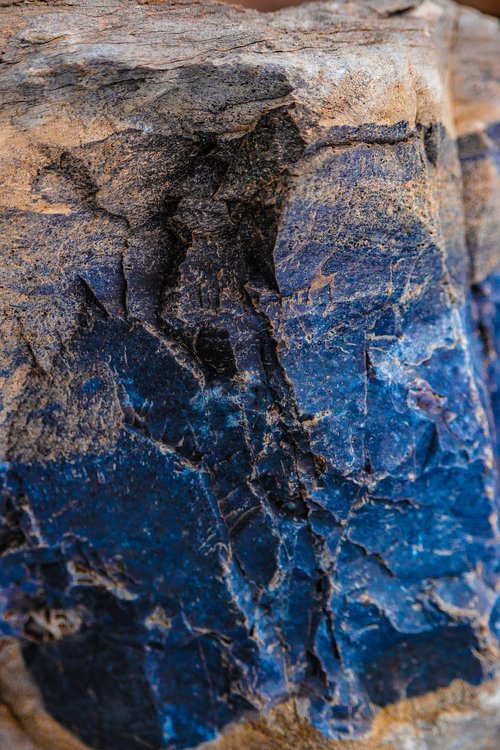 rocks  granite  blue