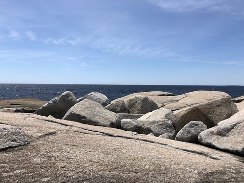 rocks  shoreline  ocean