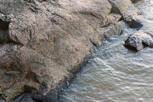 rocks shore water