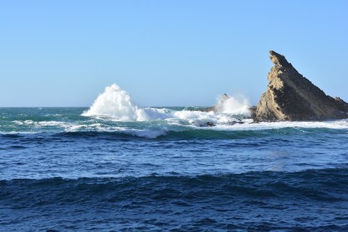 rocks  water  ocean