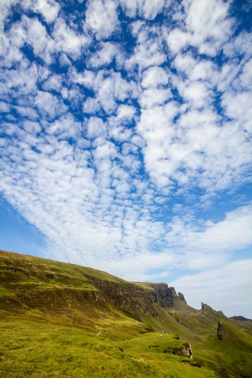 rocks clouds highlands