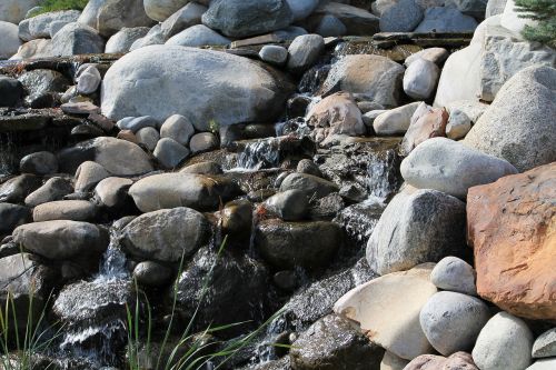 rocks brook water