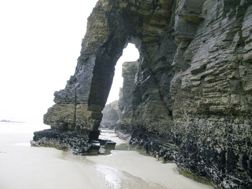 rocks cathedrals beach ribadeo