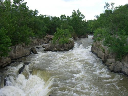 rocks river rapids