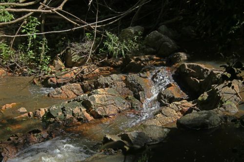 Rocks In Water Stream