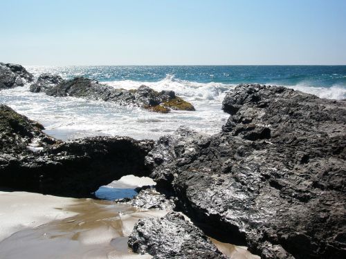 rocky beach ocean