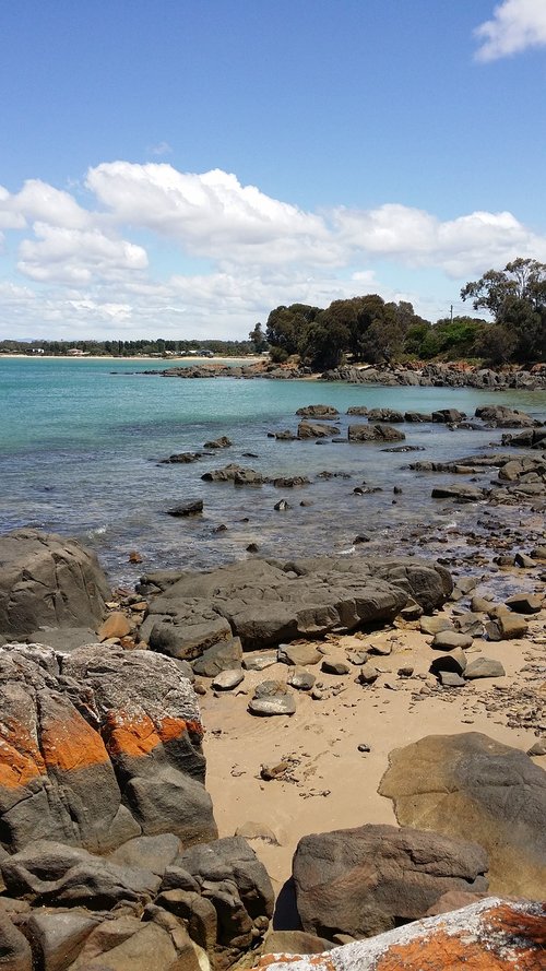 rocky  beach  water