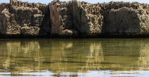 rocky coast formations water