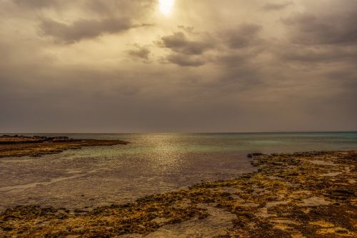 rocky coast sea calm