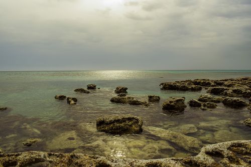 rocky coast stones sea