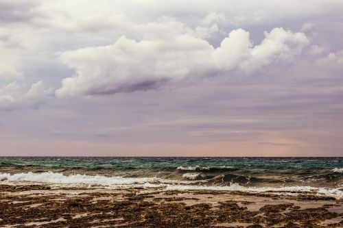 rocky coast sea sky