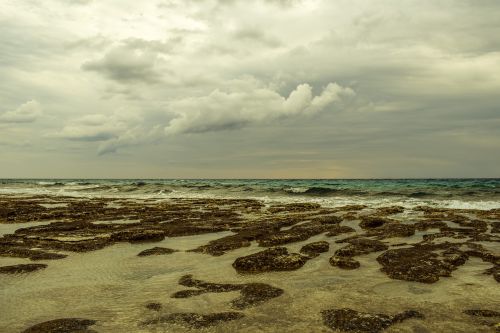 rocky coast sea sky