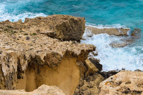 rocky coast cliff sea