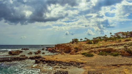 rocky coast nature sea