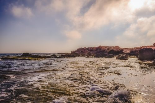 rocky coast sea sky