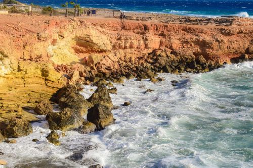 rocky coast cliff sea