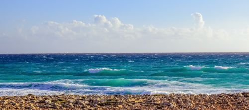 rocky coast sea waves