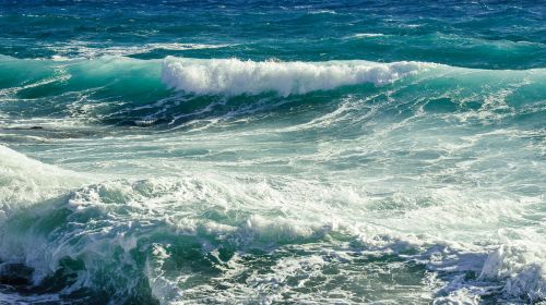 rocky coast waves sea