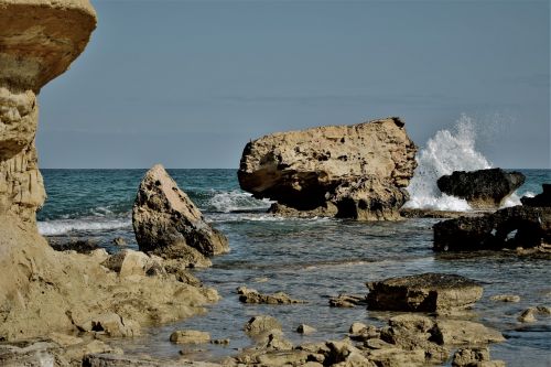 rocky coast rock seashore