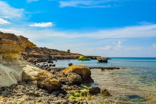 rocky coast  erosion  sea