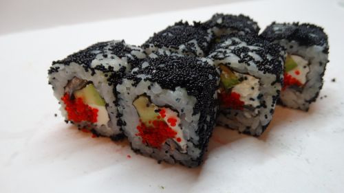 roll food wasabi
