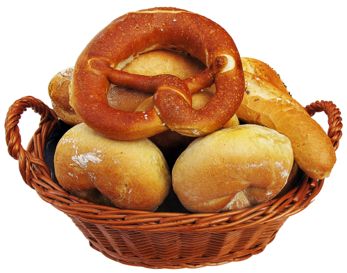 roll pretzel baked goods