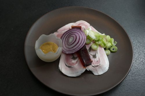 roll sausage open-faced sandwiches onion