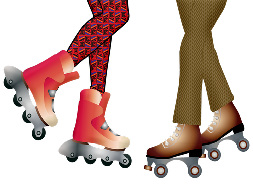 roller skating legs  roller blading  skating