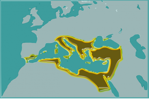 roman empires in 550 map country