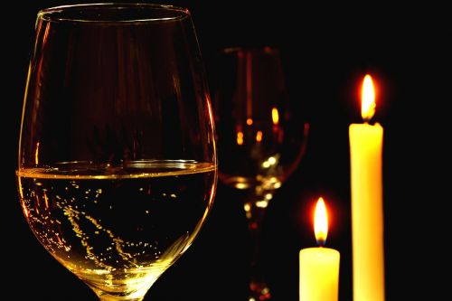 romantic romantic dinner wine