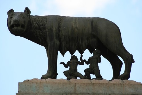 rome  landmark  capitoline she-wolf