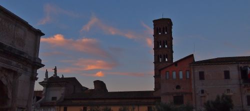 rome sunset italy