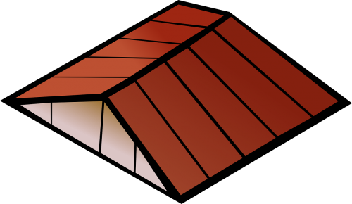 roof red house