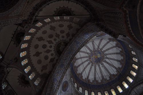 roof blue mosque architecture