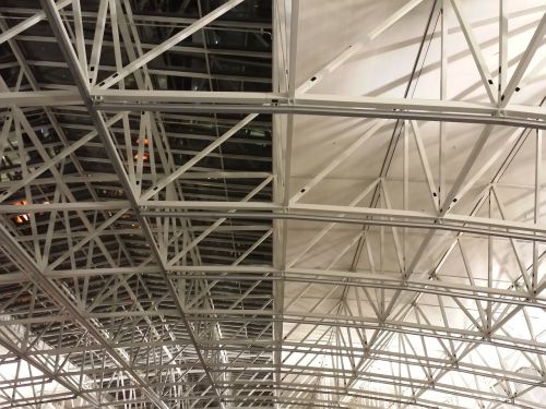 roof linkage metal rods scaffold