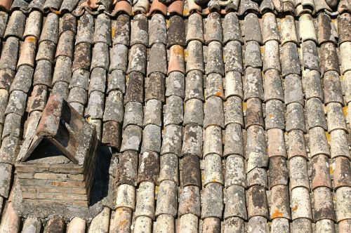 roof tiles old house
