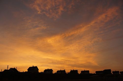 rooftop sky sunset