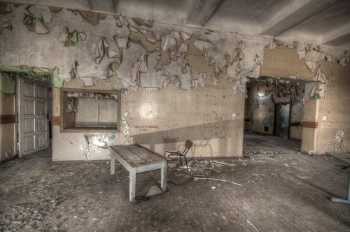 room  indoors  abandoned