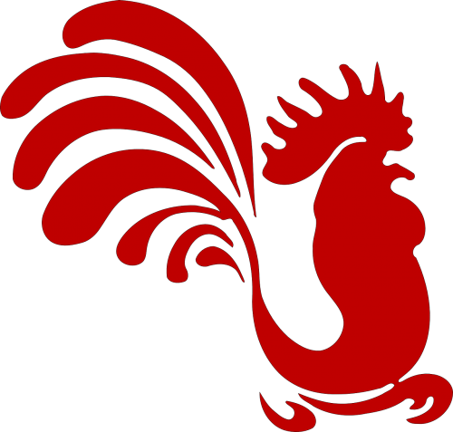 rooster cock hen