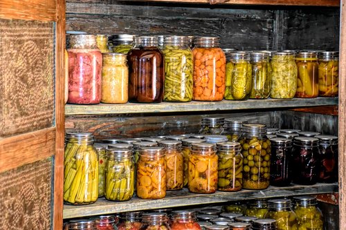 root cellar  canned goods  settlers