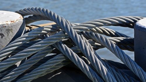 rope knot steel cable