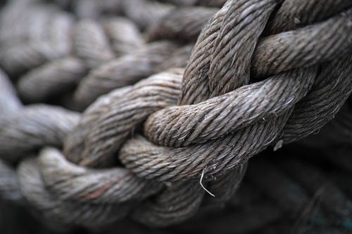 rope grey old