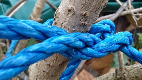 rope texture blue