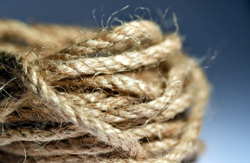 rope  navy  macro