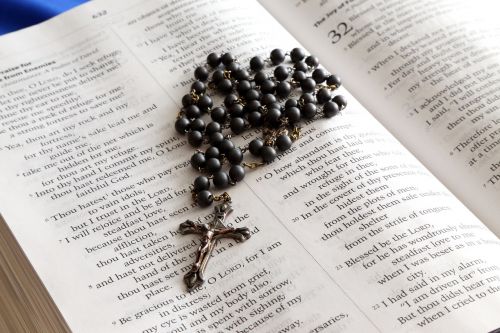 rosary bible cross