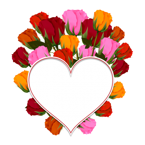 rose heart bouquet
