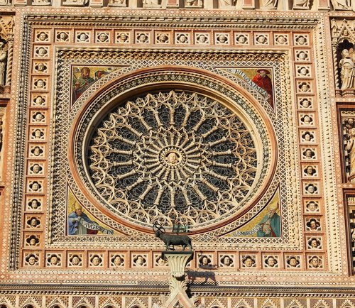 rose window  gothic  cathedral